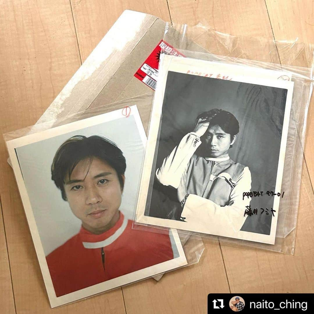 ちんかめのインスタグラム：「#Repost @naito_ching with @use.repost ・・・ 🕰 先日97年の原稿が返却されてきた #タイムマシーン #undercover  @fumiya_fujii_ff   この頃は夜中にいつも プリントしてたなぁー！」