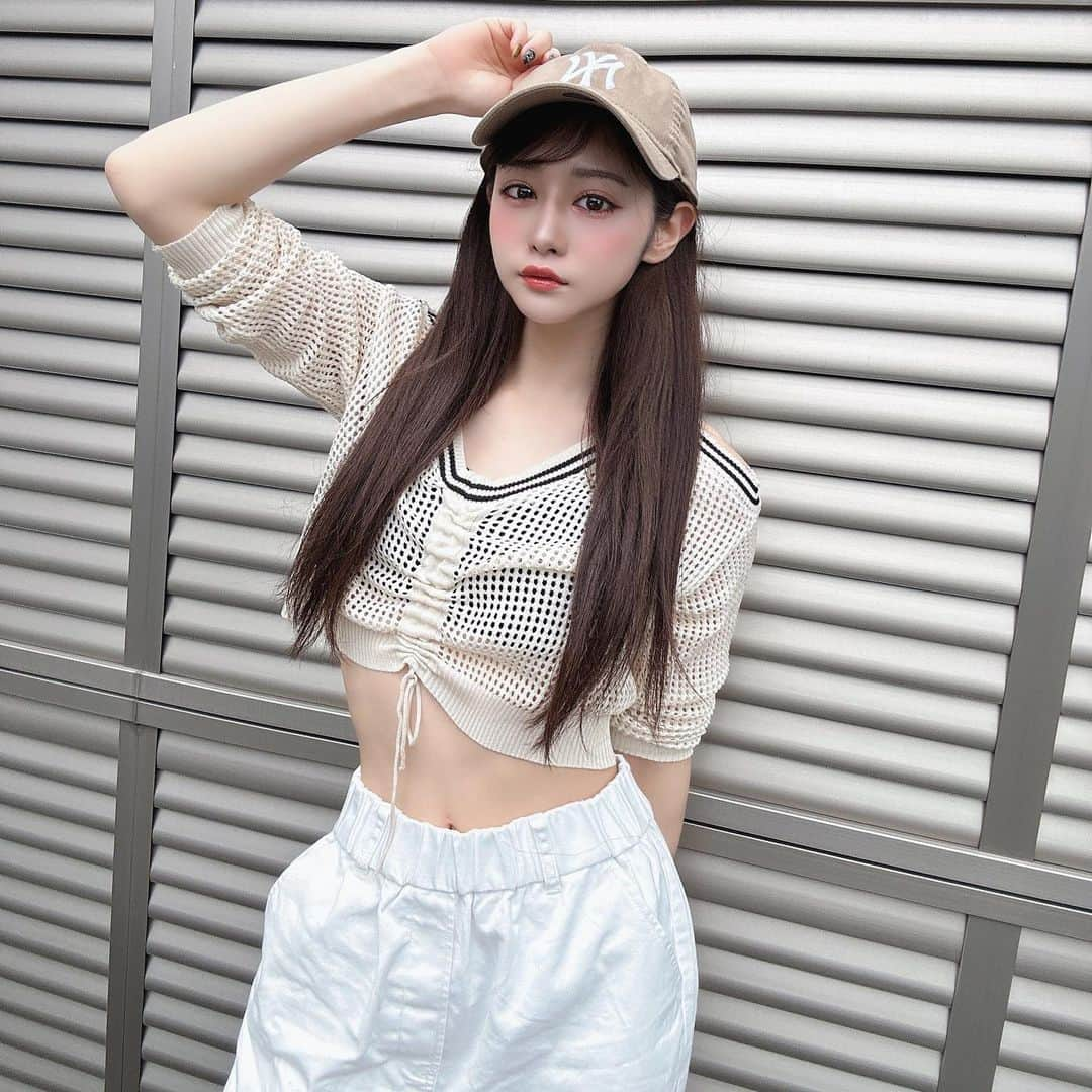 Raniさんのインスタグラム写真 - (RaniInstagram)「summer☀️🌴🌺✨  #spoty #fashion #ootd #newera #capgirl #cap #twenty #happy #nagoya #tokyo #idol #selfie #wego #bodymake #makeup」7月8日 17時56分 - kou_aka_rani