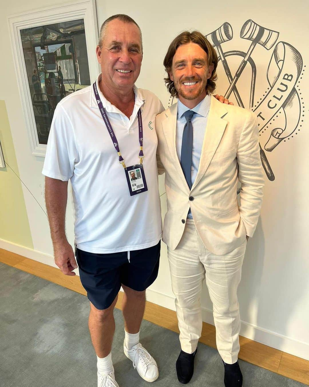 トミー・フリートウッドのインスタグラム：「Great to see this legend again and witness the atmosphere with @andymurray on centre court yesterday!!」