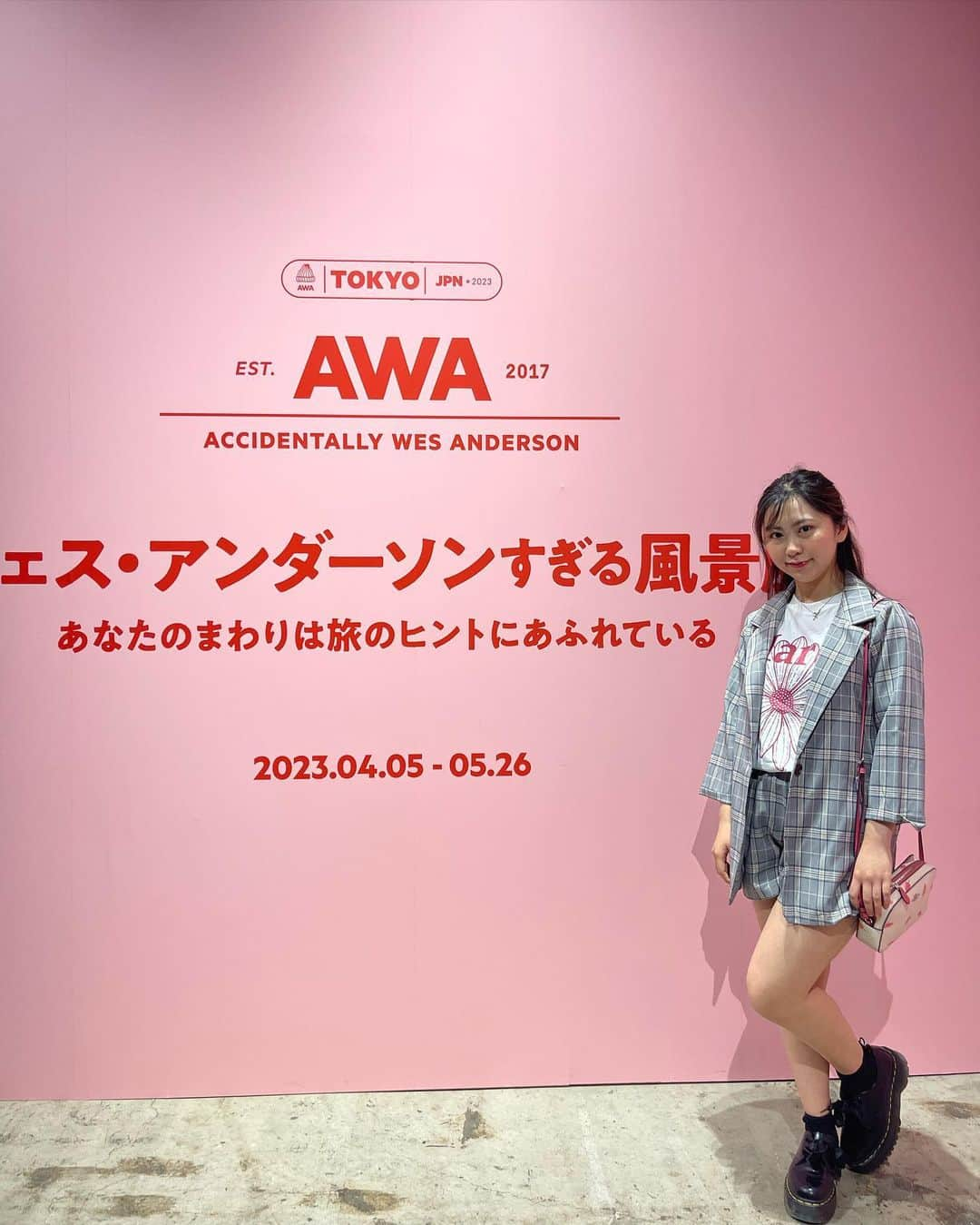 須田理夏子のインスタグラム：「ずーっと行きたかった 「ウェス・アンダーソン風景展」に お母さんと行ってきた♡  この風景展みて、行ってみたい海外増えた❣️  11月に渋谷で開催されるみたいだから その時また、行きたいなぁ💭   #ウェスアンダーソン  #ウェスアンダーソンすぎる風景展  #AWA展  #天王洲アイル  #fashion  #ファッション  #mardi  #GRL」