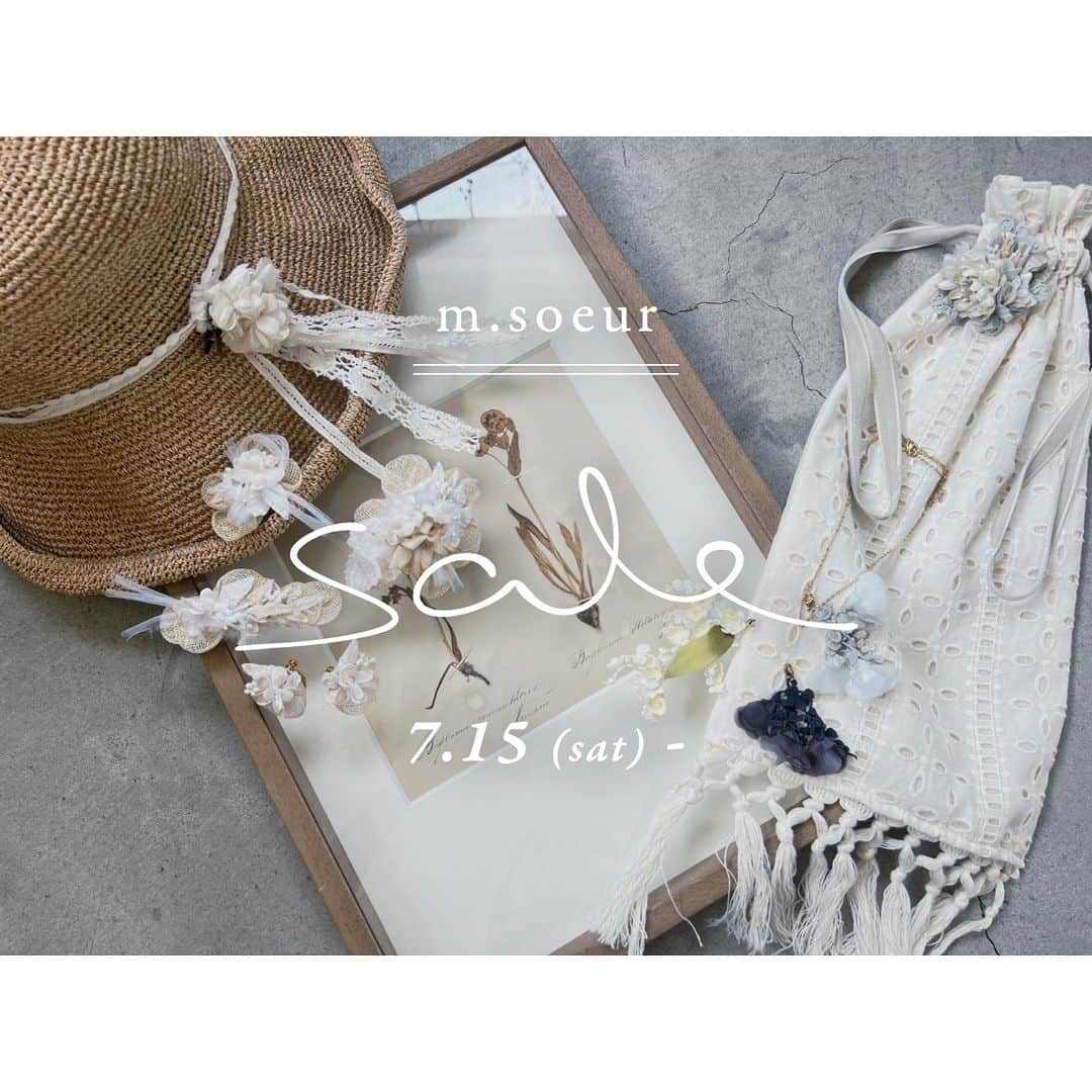 エムスールのインスタグラム：「T H A N K S  S A L E  ⁡  ⁡ ２０２３年 spring & summer ⁡ T H A N K S  S A L E  ⁡ 2023. 07. 15（sat）S T A R T > > > ⁡ ⁡ - - - - - - - - - -  ⁡ ⁡ 今年もセールの季節がやってきました！ ⁡ いつもm.soeurをご愛用いただいているみなさまへ 感謝の気持ちを込めて ⁡ Thanks Saleを開催いたします＊ ⁡ ⁡ - - -  ⁡ 期間：7/15（sat）12:00 ~ ⁡ 30%off - 50%off ⁡ ※除外品あり ⁡ ⁡ ⁡ ＊　店舗　＊ ⁡ 京都アトリエ/ショップ、青山店 ⁡ ~ 7/23（sun）まで ⁡ サンプルセールも同時開催いたします◎ DMをお持ちの方には ひみつのセールもご案内いたします♩ ⁡ ⁡ ⁡ ＊　公式ONLINE STORE ＊ ⁡ 通常のセールとは別に 懐かしいアイテムや、店頭に並んだことのない サンプルたちのセットをお届けする予定です◎ ⁡ 限定アイテムもございますので お見逃しなく〜！ ⁡ ⁡ ＊　ZOZOTOWN ＊ ⁡ ZOZO限定のお得なアイテムもご用意しております。 気になっているアイテムは、 お気に入り登録がおすすめ。 ⁡ お得なお知らせが届くかも. . . ♩ ⁡ ⁡ ⁡ セールアイテムは なくなり次第 ⁡ 期間中はいつもより営業日も多いので お近くの方は ぜひ店舗にもお立ち寄りくださいね〜 * ⁡ ⁡ ———————— ⁡  お知らせ ⁡ m.soeurの公式LINEアカウントが できました！！！ ⁡ お友だち追加で とってもお得なクーポンをプレゼント＊ ⁡ ぜひチェックしてみてくださいね◎ ⁡」