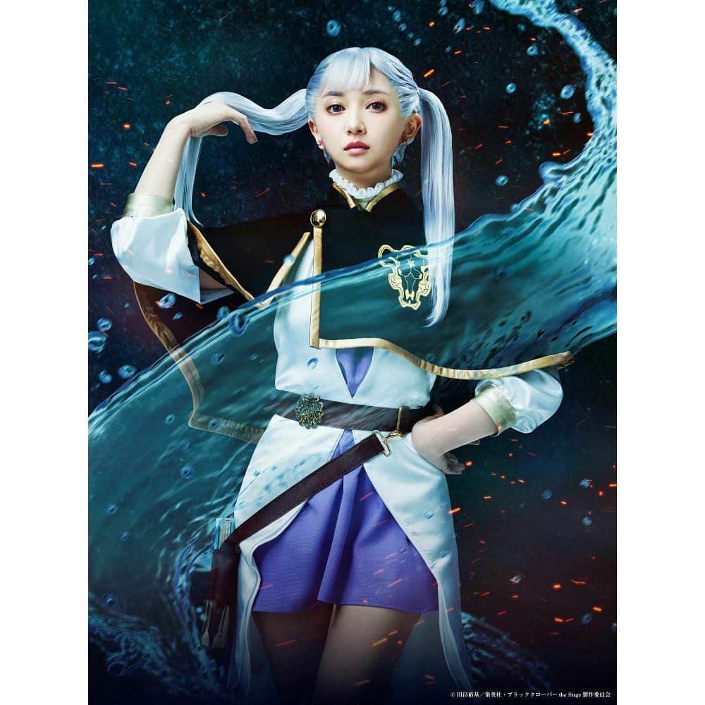 小宮有紗のインスタグラム：「「ブラッククローバー the Stage」  演じさせていただく ノエル・シルヴァ のビジュアルが解禁になりました。  公式サイトにてコメントも掲載していただいています^ ^ http://bclover-stage.com  〈公演〉 東京:シアター1010 2023年9月14日〜18日  神奈川:KAAT 神奈川芸術劇場 2023年9月22日〜24日  チケット2次先行受付中です✨ https://eplus.jp/sf/detail/3897600001?P6=995&P59=1  よろしくお願いします♣️  #ブラッククローバー #ブラステ #舞台ブラクロ」
