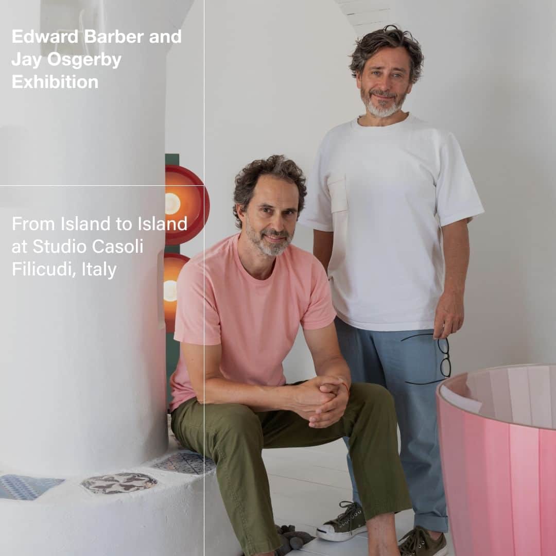 B&B Italiaのインスタグラム：「Edward Barber and Jay Osgerby present "From Island to Island", Studio Casoli’s first contemporary design exhibition. Now on view in Filicudi through July 23.  Ph Daniele Molajoli @barberosgerby @studiocasoli  #bebitalia #design #Filicudi #Italy」