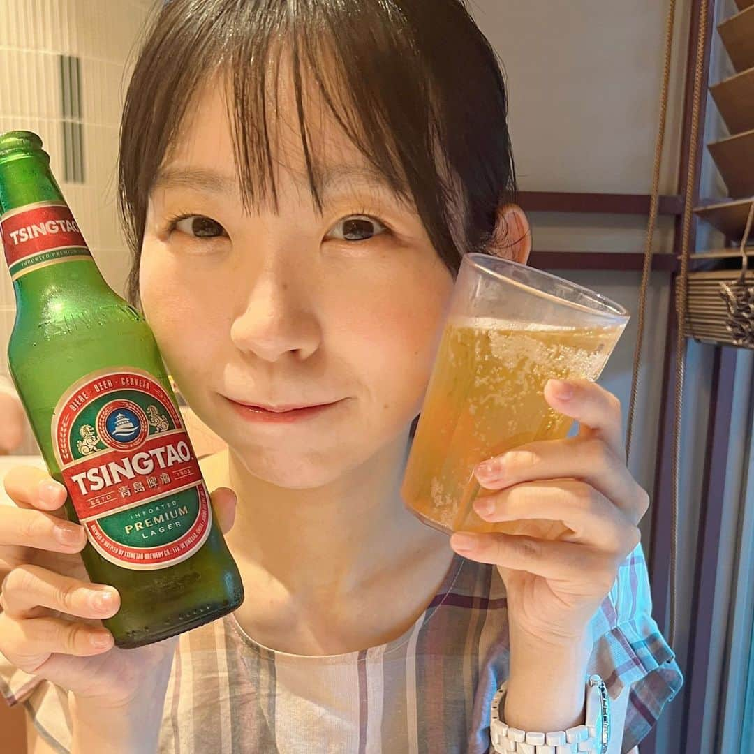 古川未鈴のインスタグラム：「青島ビールがいちばんすき  #青島ビール #ティムホーワン」