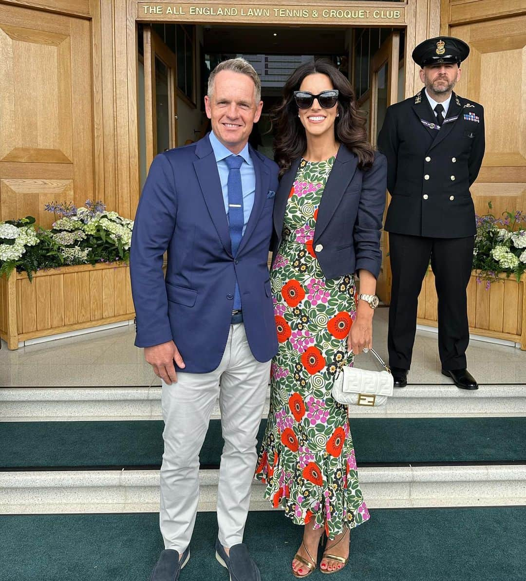 ルーク・ドナルドのインスタグラム：「London! Photo dump. The best day out @wimbledon and in the city with my girls. 💚💜💚💜  Ps @beargrylls is a legend」