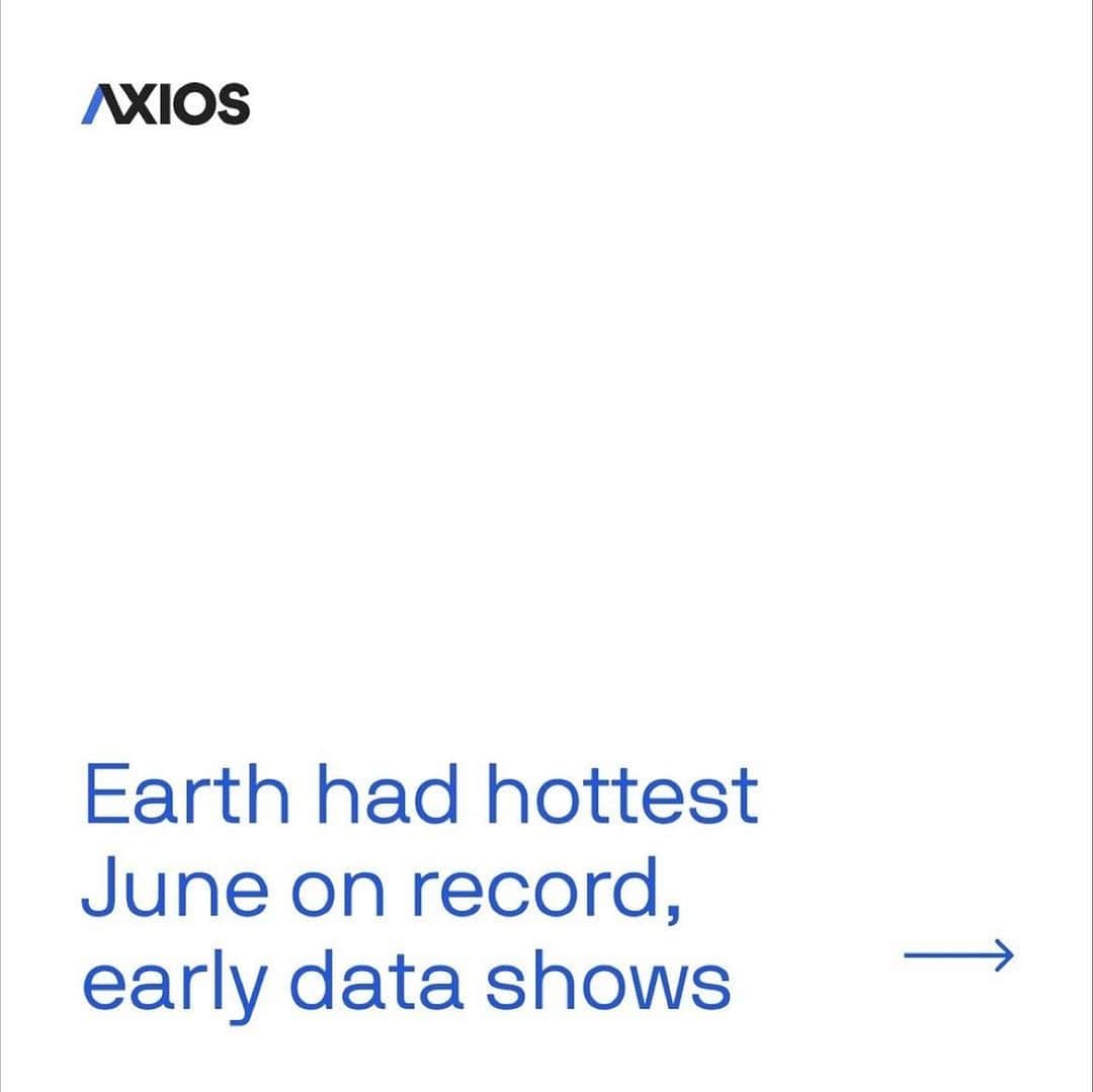 レオナルド・ディカプリオさんのインスタグラム写真 - (レオナルド・ディカプリオInstagram)「Repost from @axios • ☀️ This year, Earth had the hottest June on record by far, according to early climate data. ⁠ ⁠ On top of a record-setting June, July 3 and 4 were the hottest days on record globally since at least 1979 — and it’s possible that these records will be exceeded later in the month. ⁠ ⁠ While daily global records aren’t the best way to measure human-induced climate change, larger trends still show increased average global temperatures. These high temperatures are another warning sign that climate change may be picking up, with record warm ocean temperatures in June and extreme heat events worldwide.⁠ ⁠ 🔗 Click the link in our bio to read more.⁠」7月9日 3時35分 - leonardodicaprio