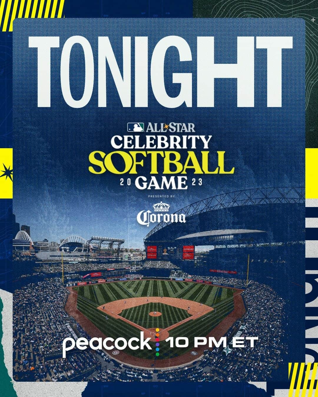 MLBさんのインスタグラム写真 - (MLBInstagram)「Catch some of your favorite celebrities and baseball legends competing in #CelebSoftball tonight at 10pm ET on @peacock and streaming on our IG page.」7月9日 4時24分 - mlb