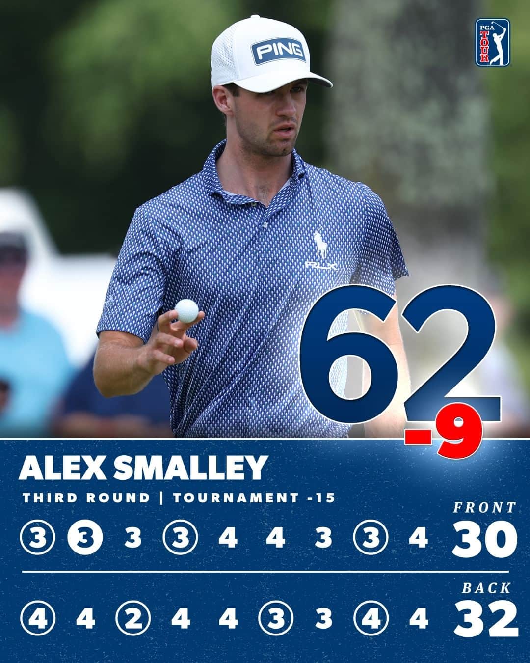 PGA TOURさんのインスタグラム写真 - (PGA TOURInstagram)「@AlexSmalley_Golf is the new solo leader @JohnDeereClassic after shooting 9-under on Moving Day 🔥」7月9日 5時14分 - pgatour