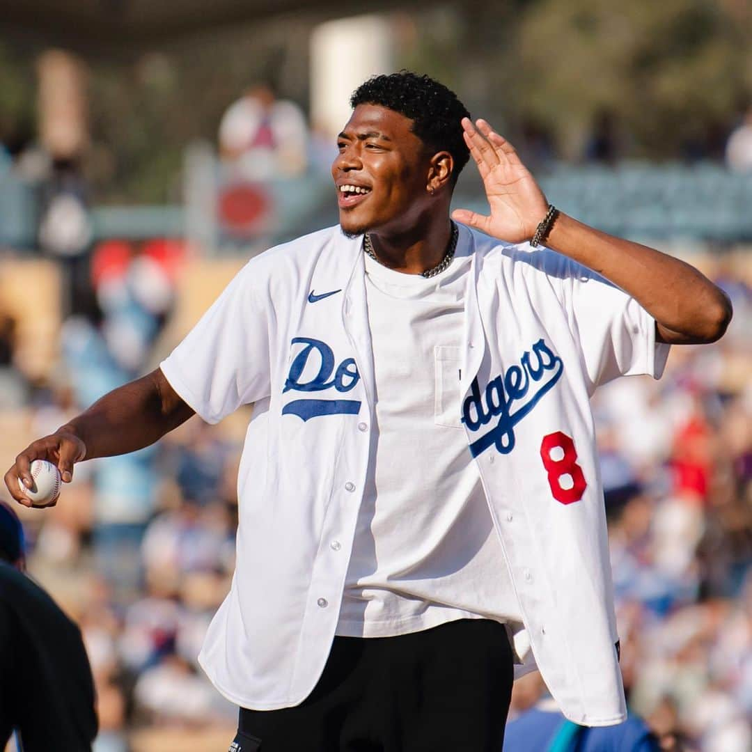 八村塁さんのインスタグラム写真 - (八村塁Instagram)「Dodgers first pitch⚾️🔥」7月9日 15時05分 - rui_8mura