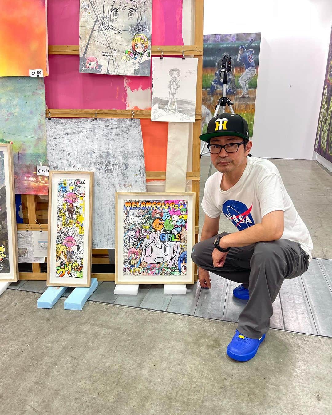 Mr.のインスタグラム：「本日last day⁉︎  @kaikaikikigallery  Tokyo Gendai Booth: B04 7-9, July, 2023 Venue: PACIFICO Yokohama   東京現代 ブース：B04 2023年7月7日（金）〜7月9日（日） パシフィコ横浜 #kaikaikikigallery #tokyogendai #東京現代 @tokyogendai」