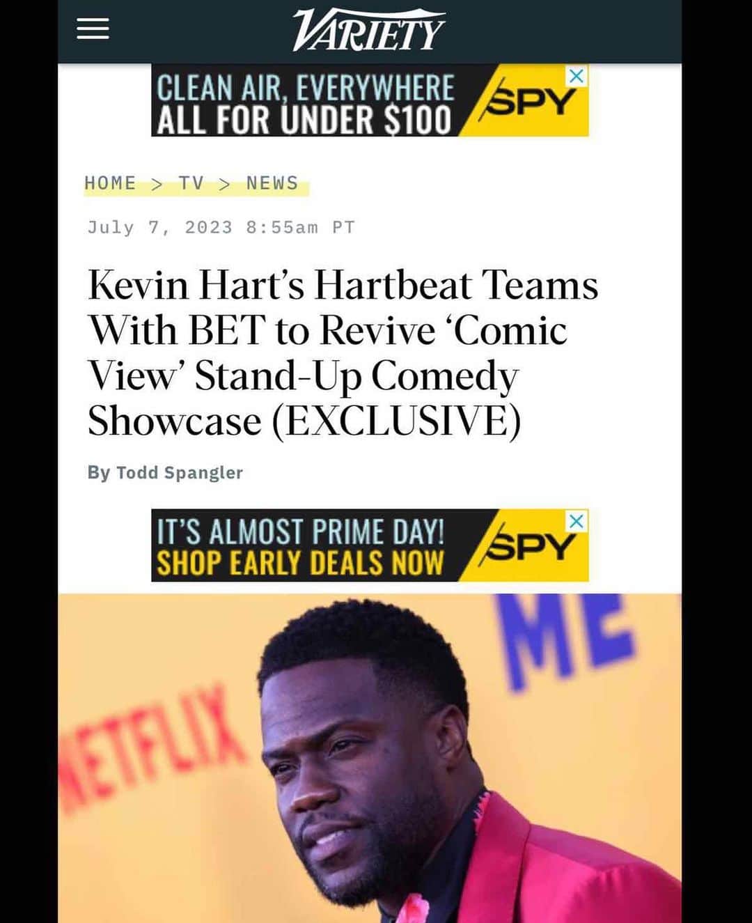 ブレシャ・ウェッブさんのインスタグラム写真 - (ブレシャ・ウェッブInstagram)「Thank you @kevinhart4real for believing in me! I’m so grateful to be a part of the #ComicView legacy. S/o 2 @therealhartbeat #Jeffclanagan @therealchrisspencer @therealmikeepps and everyone involved! LET’S GOOOO 🚀」7月9日 9時08分 - breshawebb