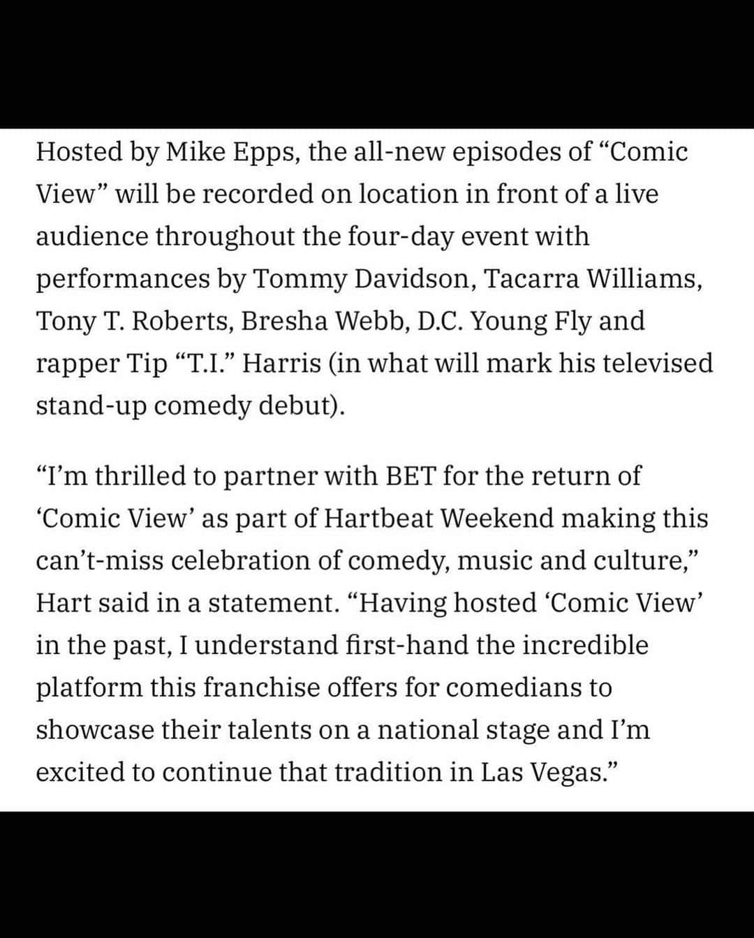 ブレシャ・ウェッブさんのインスタグラム写真 - (ブレシャ・ウェッブInstagram)「Thank you @kevinhart4real for believing in me! I’m so grateful to be a part of the #ComicView legacy. S/o 2 @therealhartbeat #Jeffclanagan @therealchrisspencer @therealmikeepps and everyone involved! LET’S GOOOO 🚀」7月9日 9時08分 - breshawebb