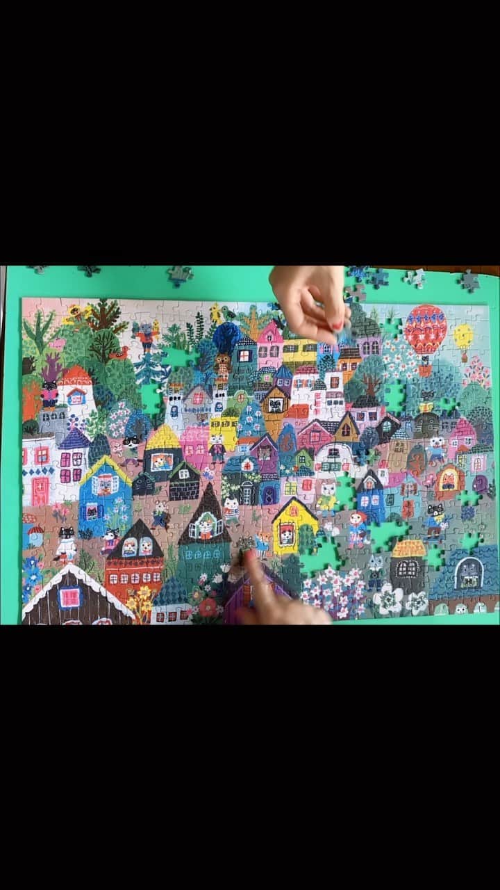 北岸由美のインスタグラム：「meowtopia puzzle」