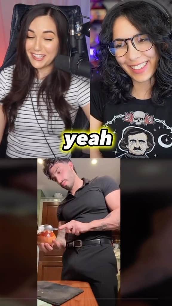 サーシャ・グレイのインスタグラム：「How’s your technique?📍👉FULL VIDEO W/ @susu_jpg ON MY YT #maritozzi #briocheconpanna #react」
