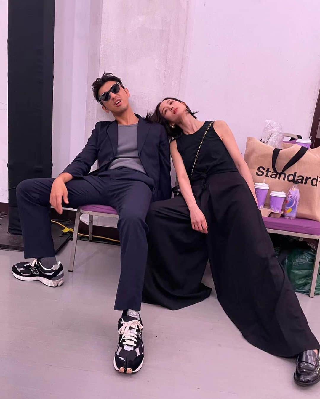 チェン・ボーリンのインスタグラム：「#台北電影節 昨晚一切都很好玩， 也遇到好久不見的朋友們。 百白和大鶴的主持也太棒了～ 恭喜所有得獎者✨  @peterwuparis ✨  @taipeiff」