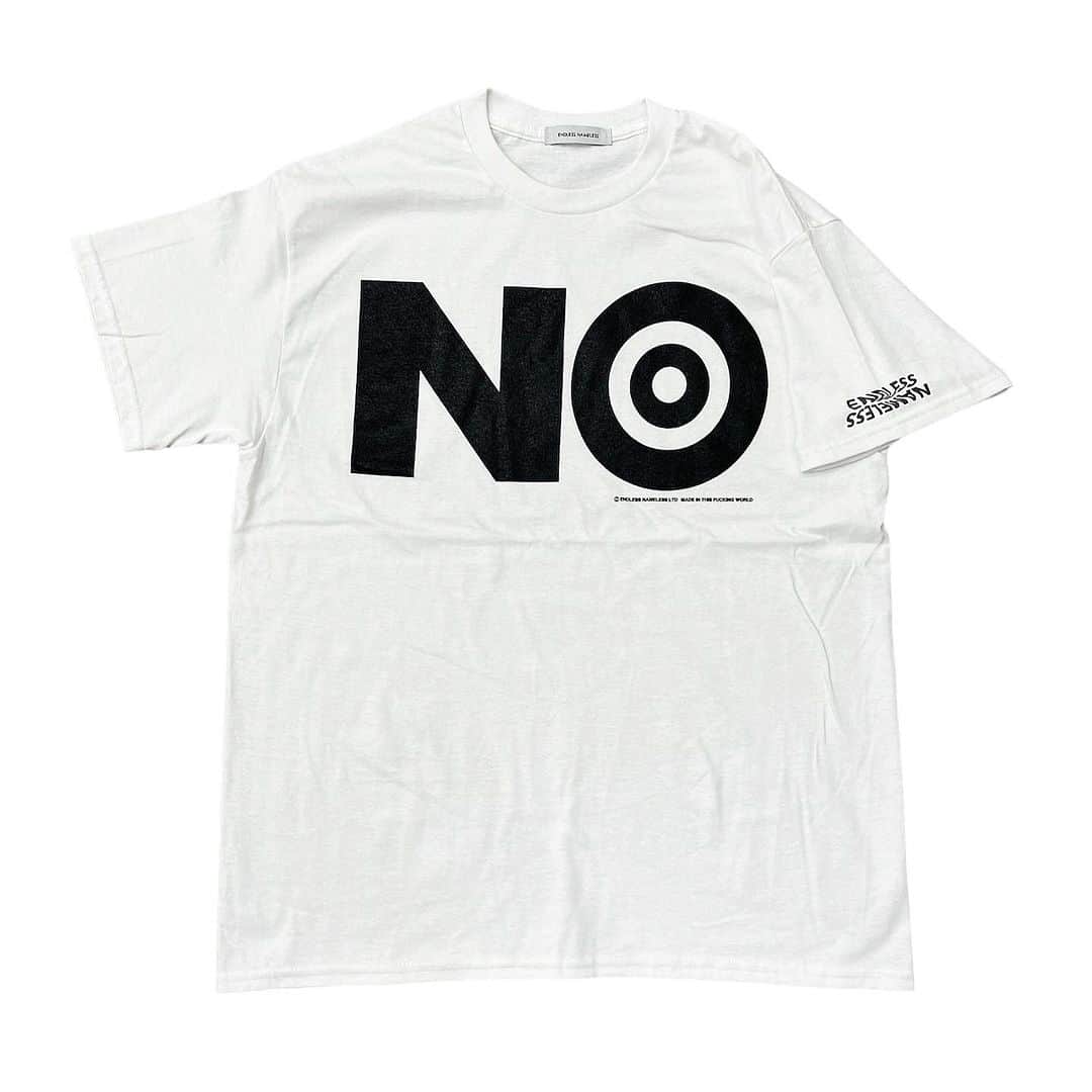 ジャムルのインスタグラム：「OPEN UNTIL 7:00PM . @endless_nameless.ltd 'NO...' Tee ¥5000+tax(5500) . webshopの入荷は明日以降を予定しております。 . #jammru #osaka  #fashion  #streetstyle  #streetfashion  #vtg  #vintage  #used  #usedclothing  #古着 #古着屋 #ファッション #70s #80s #90s」