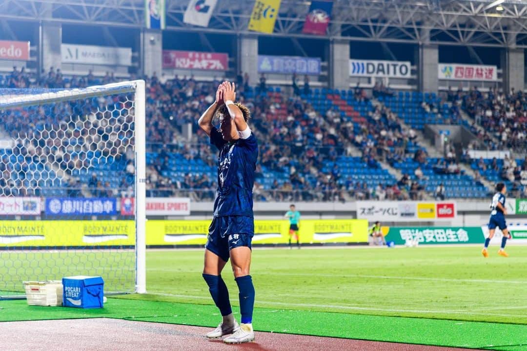 徳島ヴォルティスのインスタグラム：「明治安田生命J2リーグ第25節 #徳島ヴォルティス 1-1 #ファジアーノ岡山  #柿谷曜一朗 選手のゴールで先制に成功しましたが、終了間際に失点。引き分けに終えました。  すべては自分たち次第。これからも、常に矢印を自分たちに向け、結果にこだわります。  徳島県民デー、多くの方のご来場誠にありがとうございました。  #徳島ヴォルティス #vortis #Jリーグ #football」