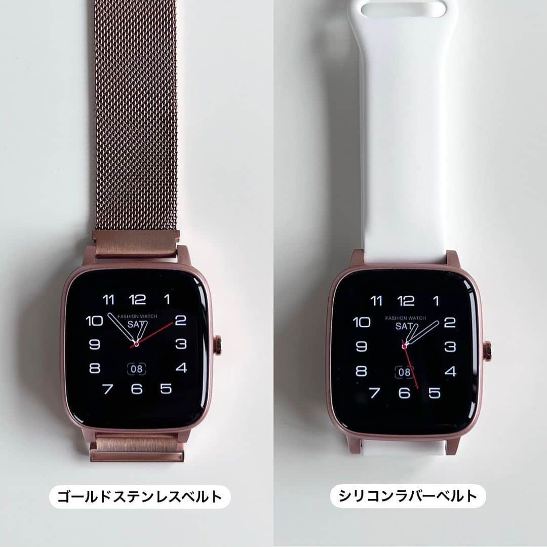 mario_dozonoさんのインスタグラム写真 - (mario_dozonoInstagram)「⌚️💠⌚️💠 今日の手元。 * つけてるとよく聞かれるスマートウォッチは @project_ee_japan の💕 * ほぼ毎日つけてるけど、いつもメッシュベルトだから今日はラバーベルトに変えてみた🥰 * 肌馴染みのいいピンクゴールドにホワイトのラバーベルトの組み合わせ🤍 可愛いし手元も明るく見える〜🙌✨ * 100種類以上ある文字盤の着せ替え機能で、ちょこちょこデザイン変えるのも楽しいよ😘 * このスマウォ使い始めてからは、仕事中にスマホを触らずにササっとLINEやSNSのメッセージをチェックできたり。 座っている時間が長くなると通知も来るので、意識して体も動かすようになりました🏃‍♀️💨 * 他にも色々な機能があって、 ☑︎着信通知 ☑︎メッセージ通知 ☑︎心拍数モニター ☑︎5種類のスポーツモード ☑︎呼吸訓練 ☑︎睡眠モニター ☑︎音楽再生 ☑︎遠隔カメラ機能 ☑︎スマホ、スマウォ探し ☑︎天気予報 ☑︎ストップウォッチ ☑︎アラーム ☑︎飲水時間お知らせ ☑︎座り過ぎ警告　 などなど…。 * 替えのラバーベルト付きのセットが7,590円(税込)のプライスで、これだけの便利機能がついてるのは嬉しい😳💕 * 公式オンラインで20%OFF(1,518円OFF)になる特別なクーポン頂きました💕 クーポンコード：mario (7月31日迄の期間限定) * ストーリーに商品ページ載せてるのでチェックしてくださいね🫶✨ * * * #スマートウォッチ #はじめてのスマウォ #projectee #プロジェクトee #タイアップ #スマートウォッチデビュー #スマートウォッチのある生活 #今日の手元 #手元コーデ #重ね付け #重ね付けブレスレット #シャネルバッグ #手元倶楽部 #手元くら部 #手元くらぶ #アラフォーママコーデ #30代コーデ #40代コーデ #ブラウスコーデ #大人シンプルコーデ」7月9日 19時04分 - mario_dozono