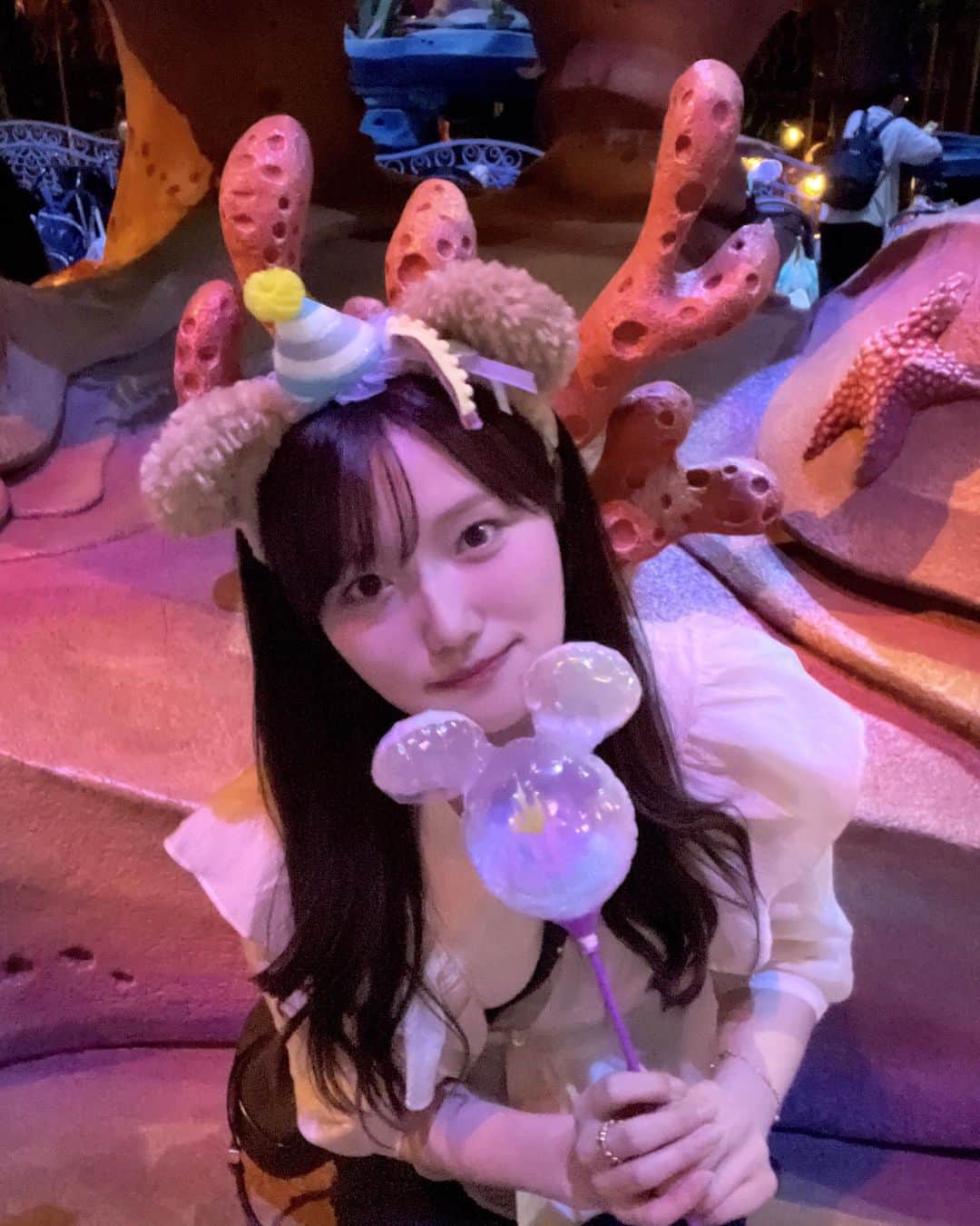 高嶋楓のインスタグラム：「いつかの🐭の国の夜」