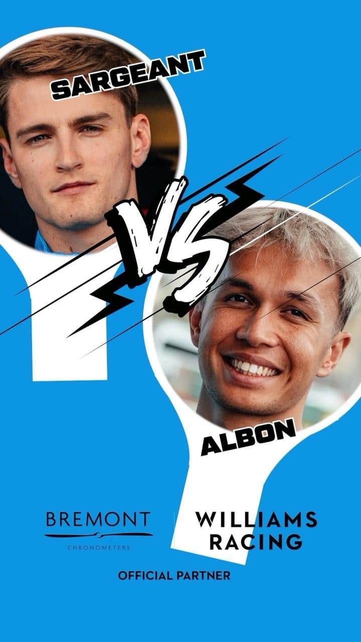 ブレモンのインスタグラム：「Which @williamsracing driver failed their driving test: @Alex_Albon or @LoganSargaent? Find out by watching the full film over on Bremont’s YouTube channel 🎥 [Link-in-Bio]!   #williamsracing #BremontWR45 #BritishGP #f1」