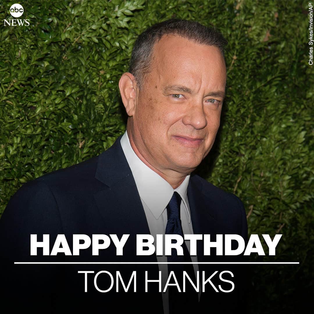 ABC Newsのインスタグラム：「HAPPY BIRTHDAY: Actor Tom Hanks is 67 today. #TomHanks #news」