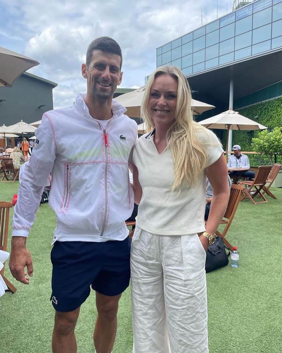 リンゼイ・ボンのインスタグラム：「Wimbledon pt. 2 - the @djokernole, interviews and the Opera. A magical few days. Thank you @rolex 🙏🏻  Next, will fill you in on my tourist experience in the city.」