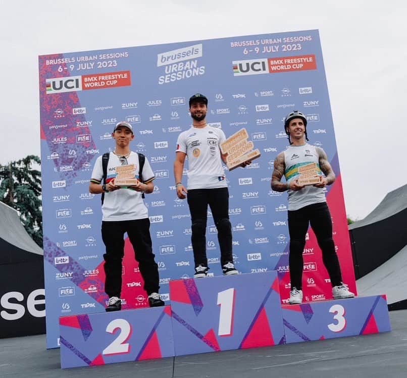 中村輪夢のインスタグラム：「Stoked 🥈 ワールドカップ3戦目2位🇧🇪 応援ありがとうございました！ 来週も大会なんで頑張ります🔥」