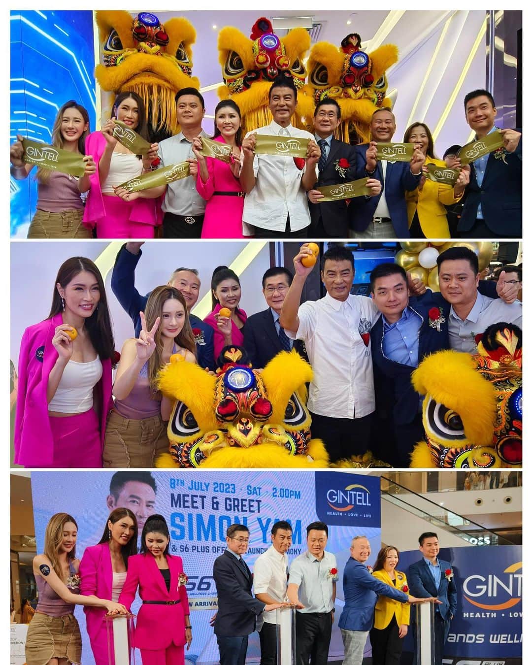 のインスタグラム：「感謝 @gintellmalaysia 讓我加入大家庭，成為下個新產品的代言人😍🙏 恭喜Pavillion Gintell 新開張，也恭喜任達華 @simonyamofficial 代言的新產品S6 plus 正式亮相！嘻嘻一人一Gintell！你gintell了嗎？😍😜」