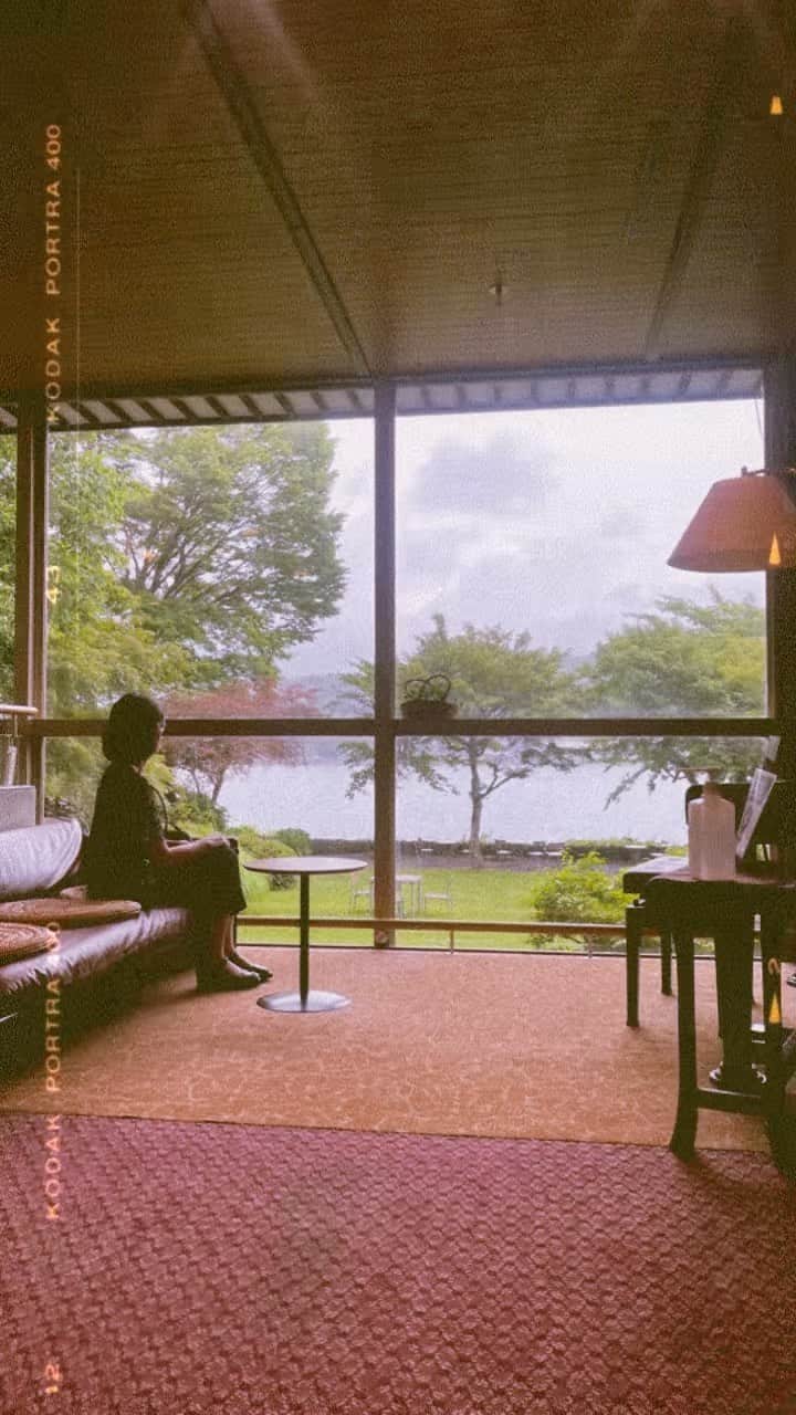 鈴木ゆまのインスタグラム：「富士河口湖「翳りゆく部屋」」