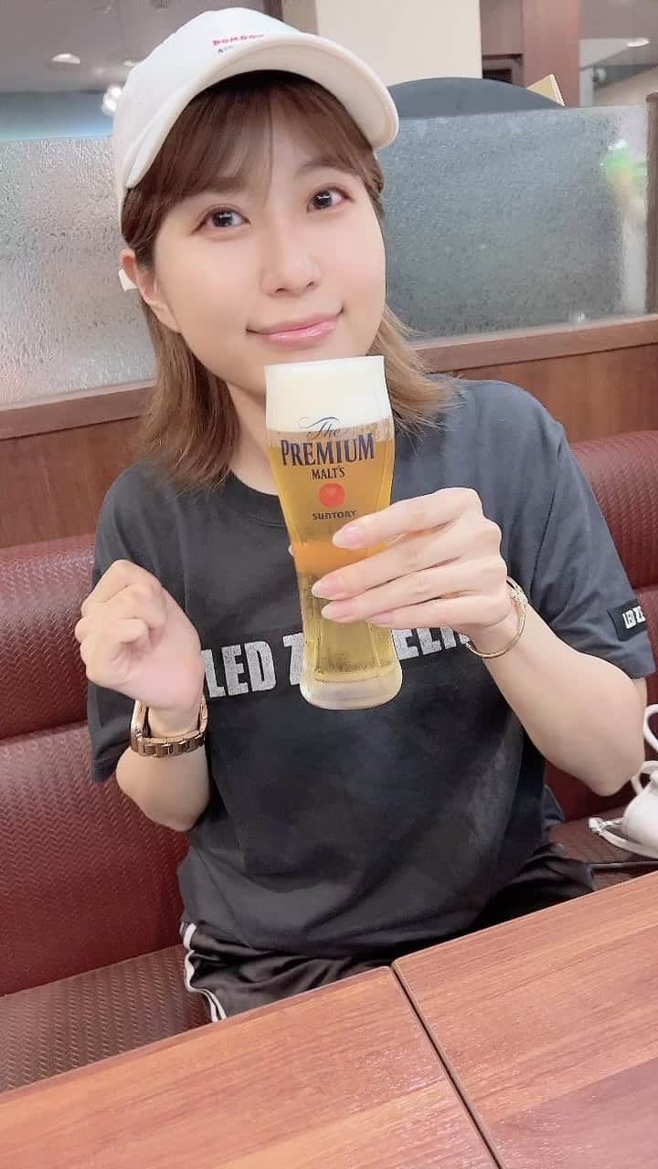 天野麻菜のインスタグラム：「ビール女子。3533」