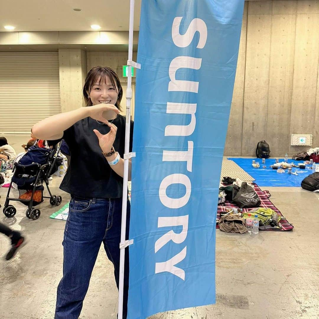 川井友香子さんのインスタグラム写真 - (川井友香子Instagram)「. サントリーグループの会社イベントへ(^-^)🩵 ボッチャ体験とプレモルの神泡体験もして、食べて飲んで、短い時間やったけど楽しかった☺️🍺  本当あたたかい大好きな会社🤲🏻」7月9日 22時29分 - yukako_kawai27