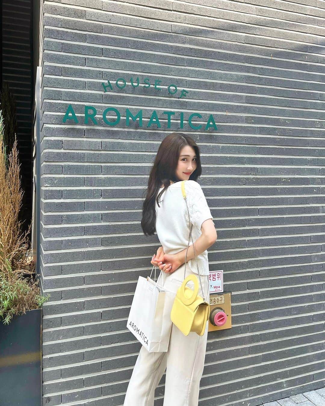 ANRIのインスタグラム：「하우스 오브 아로마티카🪴 @aromatica.life in カロスキル♡  アロマティカの製品が揃うフラッシングストアへ🍃 頭皮とボディのカッサマッサージやスクラブ体験ができたり色々試しながらお気に入りを探せます♡  以前伺った時のことをお姉さんが覚えていてくださって🫶🏻とっても嬉しかった〜楽しかった〜癒された〜🤭☺️ 日本語も上手なのでおすすめです♡ @aromatica.jp #아로마티카 #하우스오브아로마티카 #aromatica #houseofaromatica #pr」