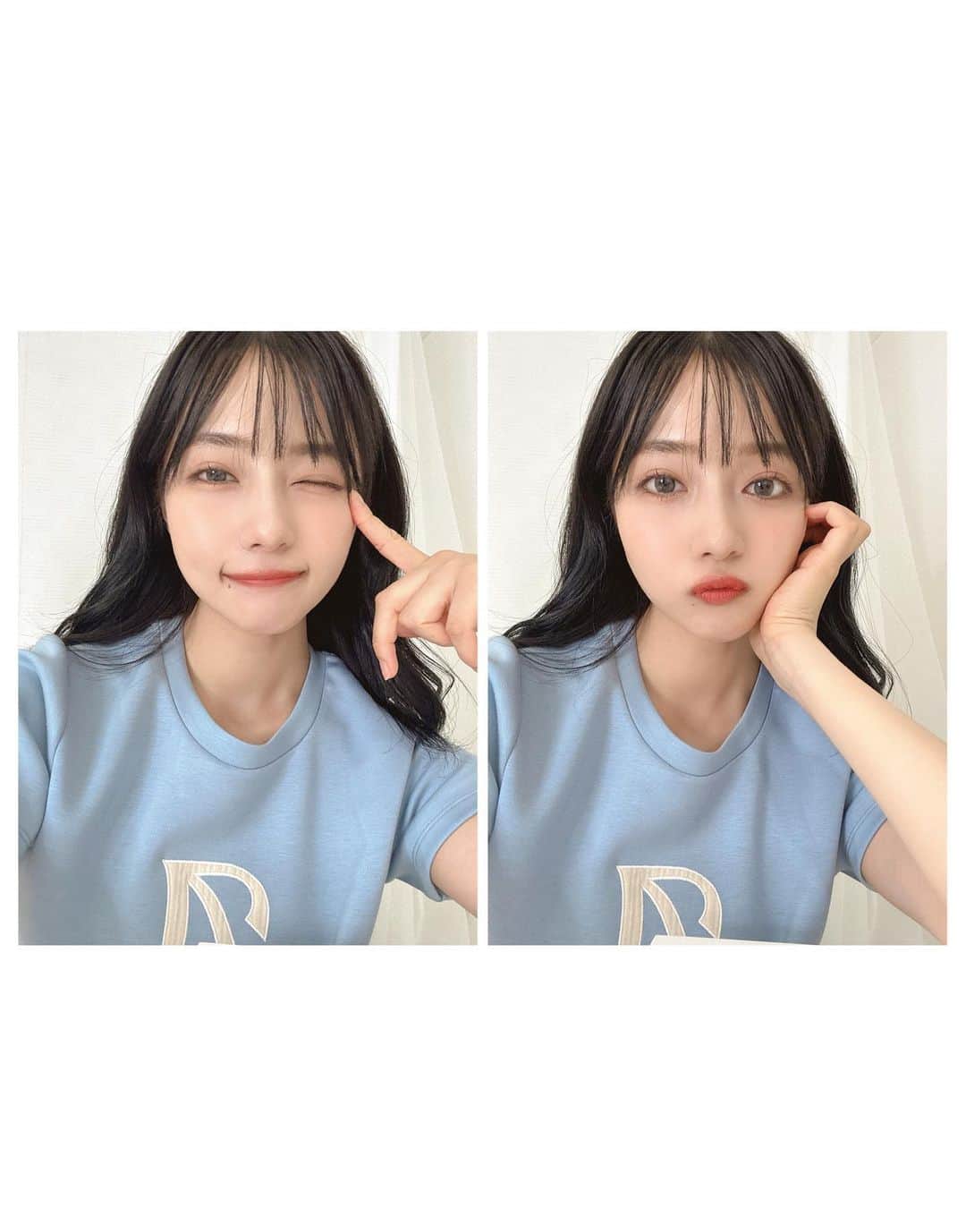 村瀬紗英さんのインスタグラム写真 - (村瀬紗英Instagram)「#dailylook 今週末、新作の部屋着でるよ〜🐰💗  もちもち生地で着心地めちゃ良い🫶🏻🫧 ハーフパンツとトップスのセット販売で2サイズ展開！ メンズでもゆったり着れるサイズ感も作りました☺️👌🏻  私が着てるのは小さいサイズになります🐥 🩵と🖤の2色の発売だよ〜！！チェキラ🌟 @andgeebee_official → 7/14  ではでは、おやみ〜🥱💤」7月9日 23時09分 - saepiiii.m