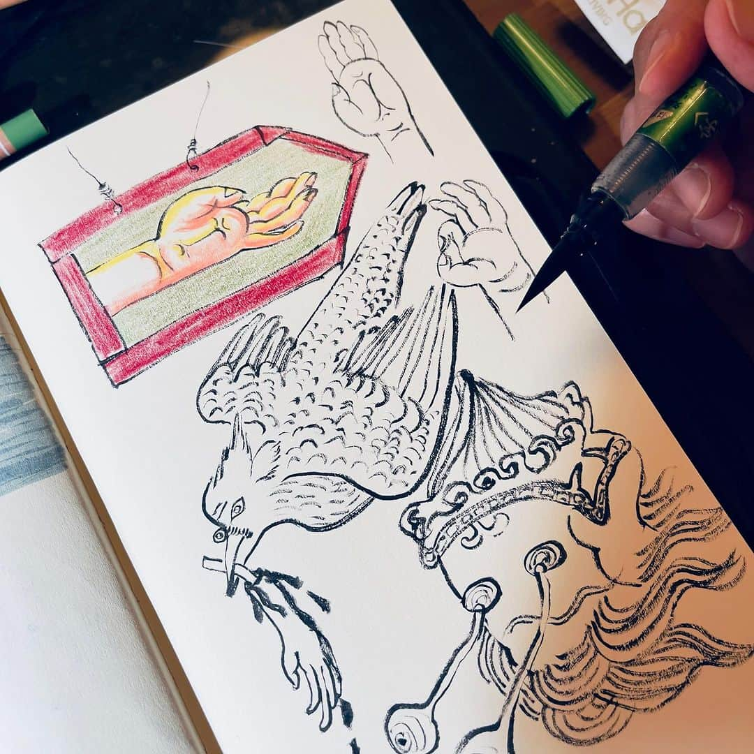 池田有希子さんのインスタグラム写真 - (池田有希子Instagram)「何となく、チベット。  #tibet #sketchbook #sketchbookdrawing #fudependrawing」7月9日 23時54分 - yukikoikeda