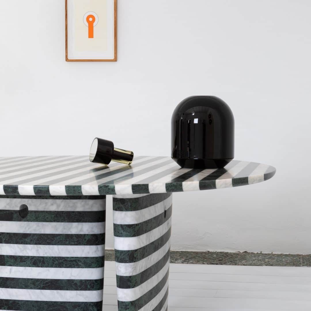 B&B Italiaのインスタグラム：「"From Island to Island" at Studio Casoli, in Filicudi. Discover Edward Barber and Jay Osgerby's "engineered craft", blending industrial and artisanal elements, and witness the limited edition of B&B Italia Tobi-Ishi marble table. Open from 21 June to 23 July 2023.  Ph Daniele Molajoli @barberosgerby @studiocasoli  #bebitalia #design #Filicudi #Italy」