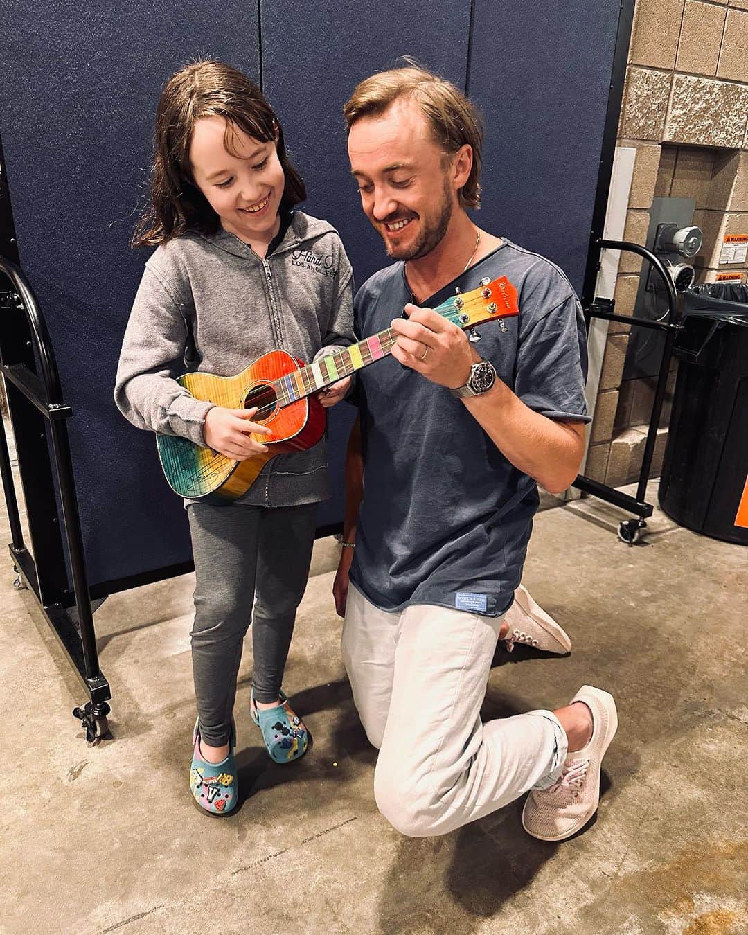 トム・フェルトンのインスタグラム：「Princess Leia x Draco Malfoy - ukulele mixtape coming soon」