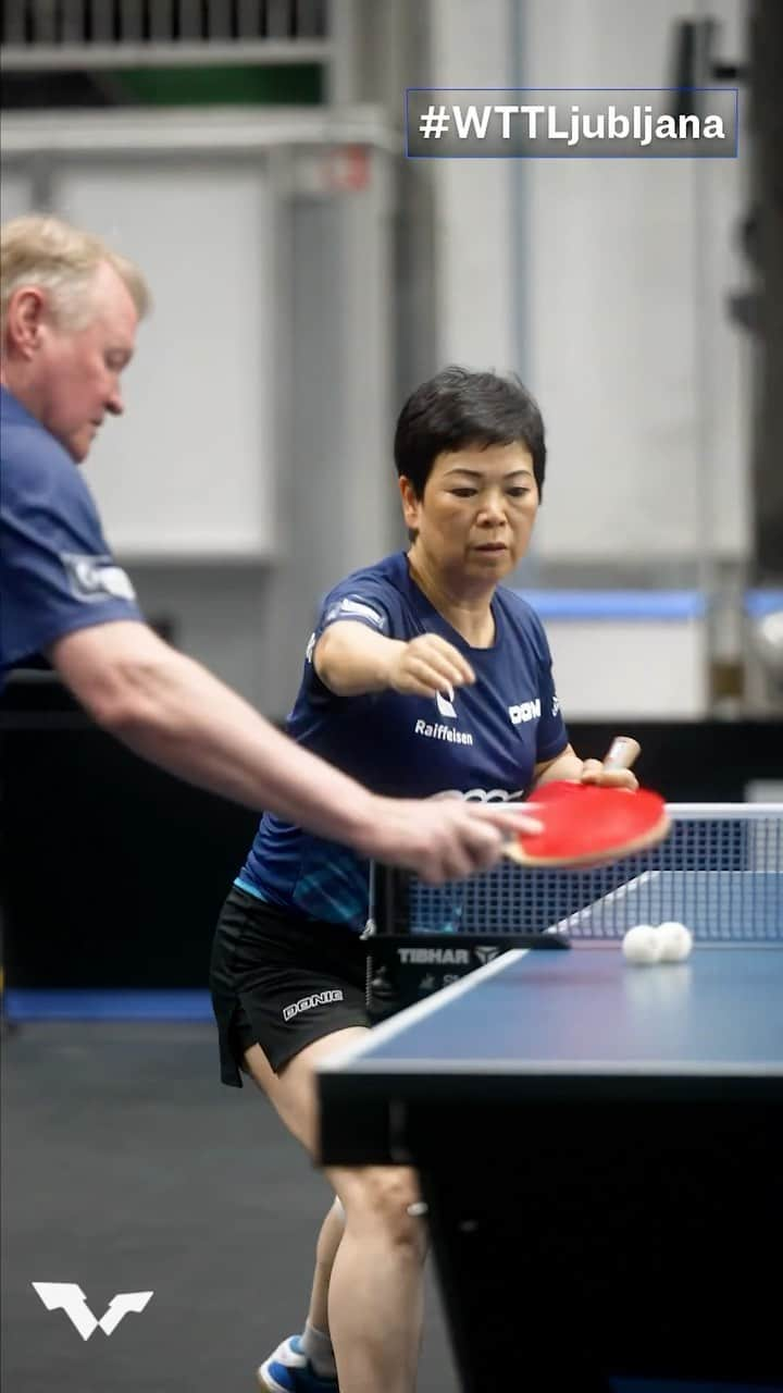 DE NUTTE Sarahのインスタグラム：「Sarah De Nutte and Ni Xia Lian have got a good rhythm going ahead of their #WTTLjubljana finals match, can they bring home the trophies to Luxembourg? 🇱🇺  Find out LIVE after the Men’s Singles match 👉 youtube.com/WTTGlobal」