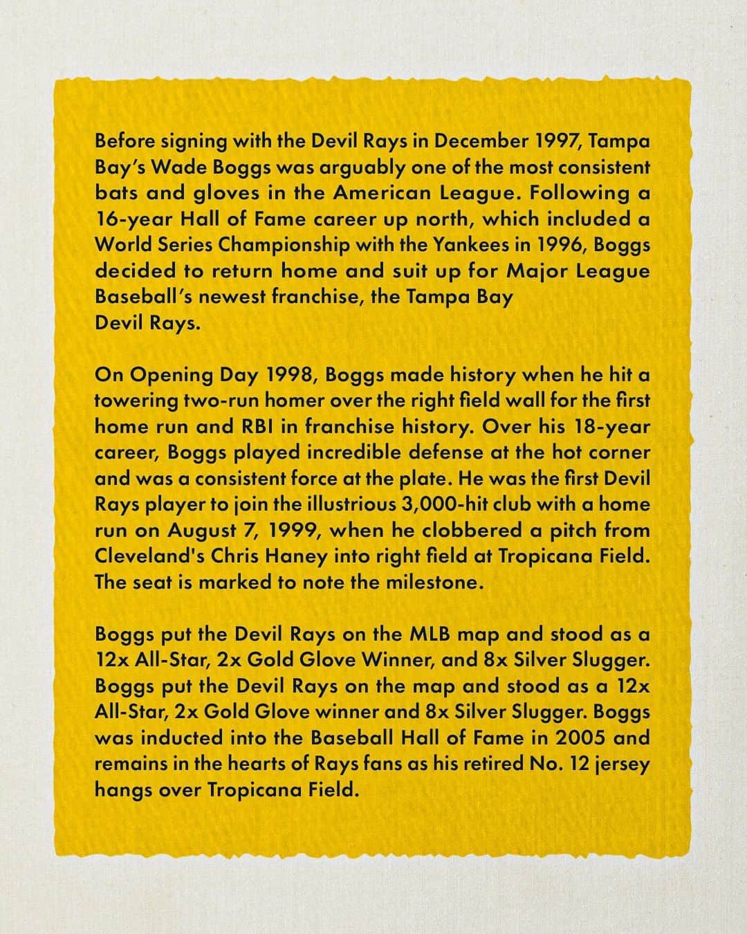 タンパベイ・レイズさんのインスタグラム写真 - (タンパベイ・レイズInstagram)「It all started with him.  Welcome to the Rays Hall of Fame, Wade!」7月10日 3時40分 - raysbaseball