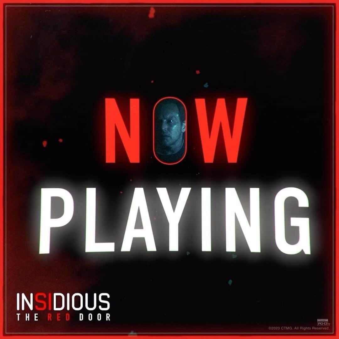 ジェームズ・ワンのインスタグラム：「Scary screaming faces coming at ya!! 😮😬INSIDIOUS: The Red Door is playing NOW exclusively in movie theaters. Get tickets: https://www.insidious.movie/ #InsidiousMovie」