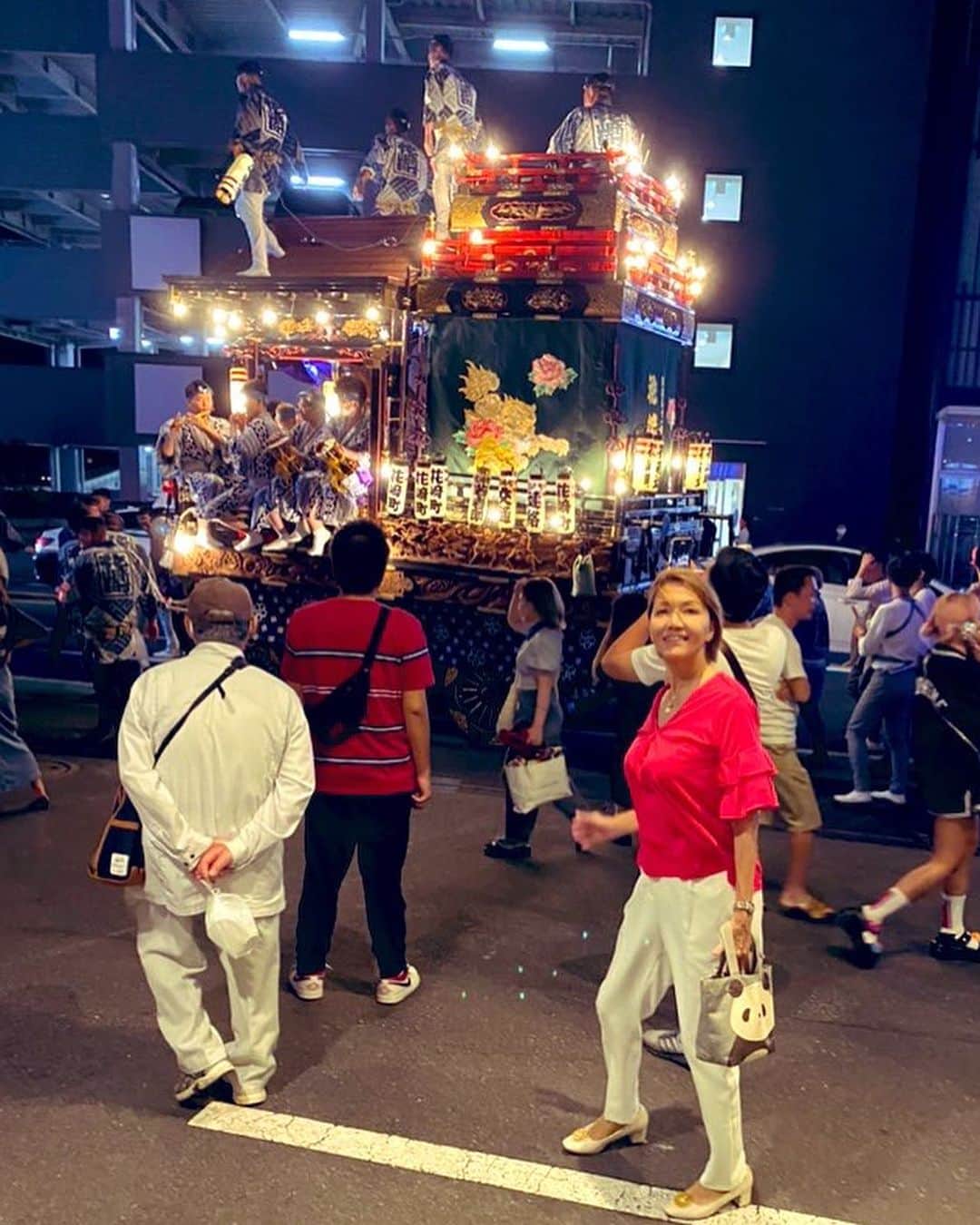 のインスタグラム：「おはよう❣️成田祇園祭🤗 丁度、御神輿、見れました。 今日も頑張ろう🙌」