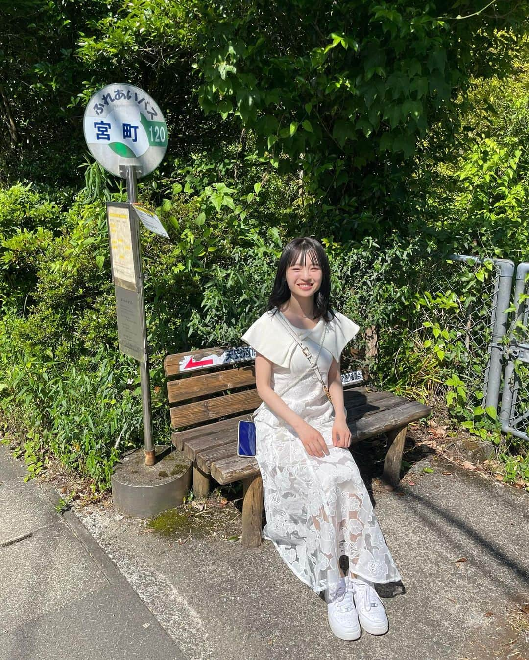 新澤菜央さんのインスタグラム写真 - (新澤菜央Instagram)「惚れた？☺️ ⠀  ⠀ こう見えて（？）自然とかめっちゃ好き 🌱  dazzlinのワンピースも映えた ☆〜(ゝ。∂)  #彼女の私服がかわいい #低身長コーデ #骨格ウェーブ #骨格ウェーブ優勝ワンピ #dazzlin #ダズリン #ホワイトコーデ #ワンピース #高千穂峡 #自然 #滝」7月16日 20時15分 - _shinshin_48