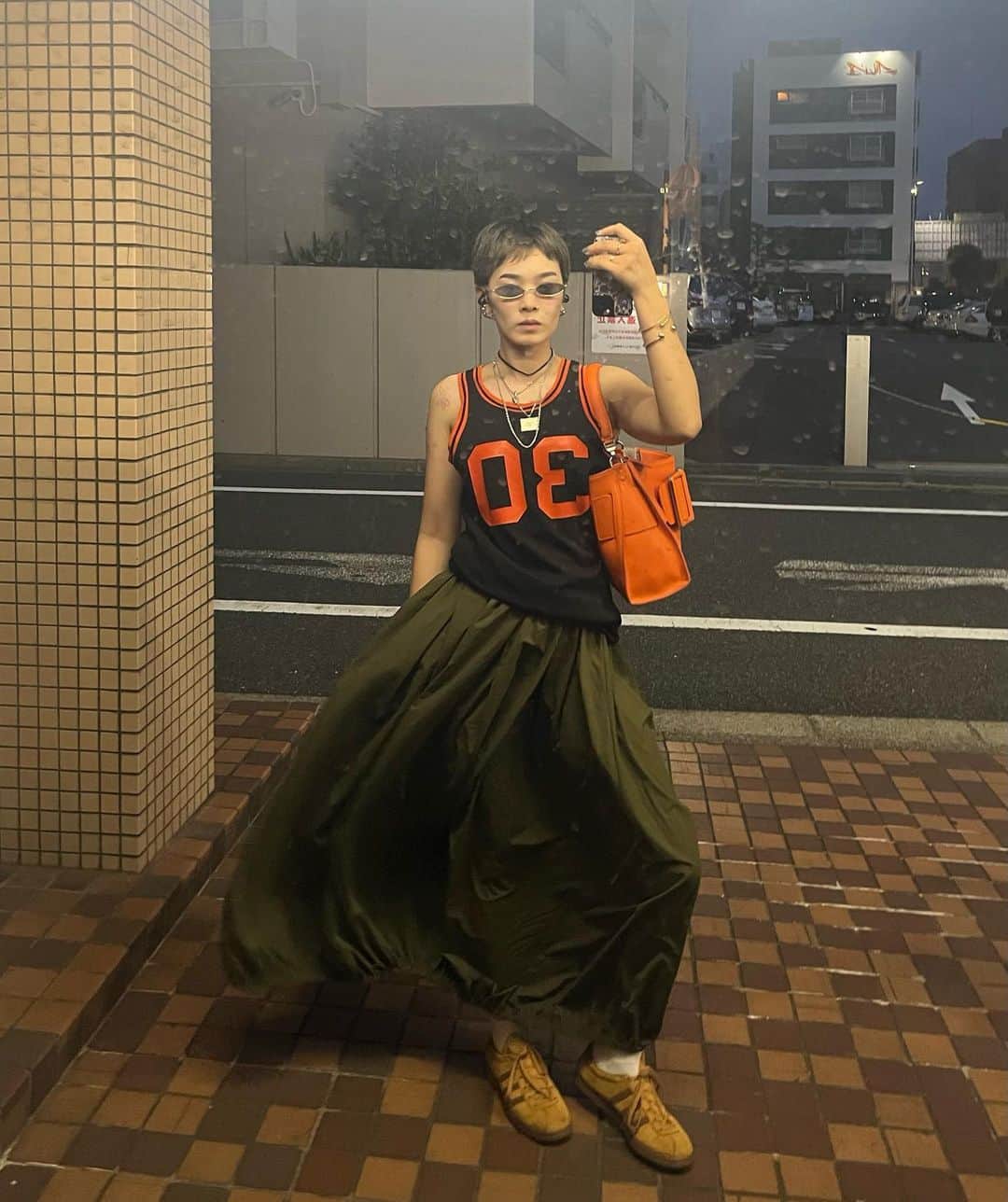 畠山千明のインスタグラム：「荒ぶるスカート💃🏻💃🏻💃🏻」