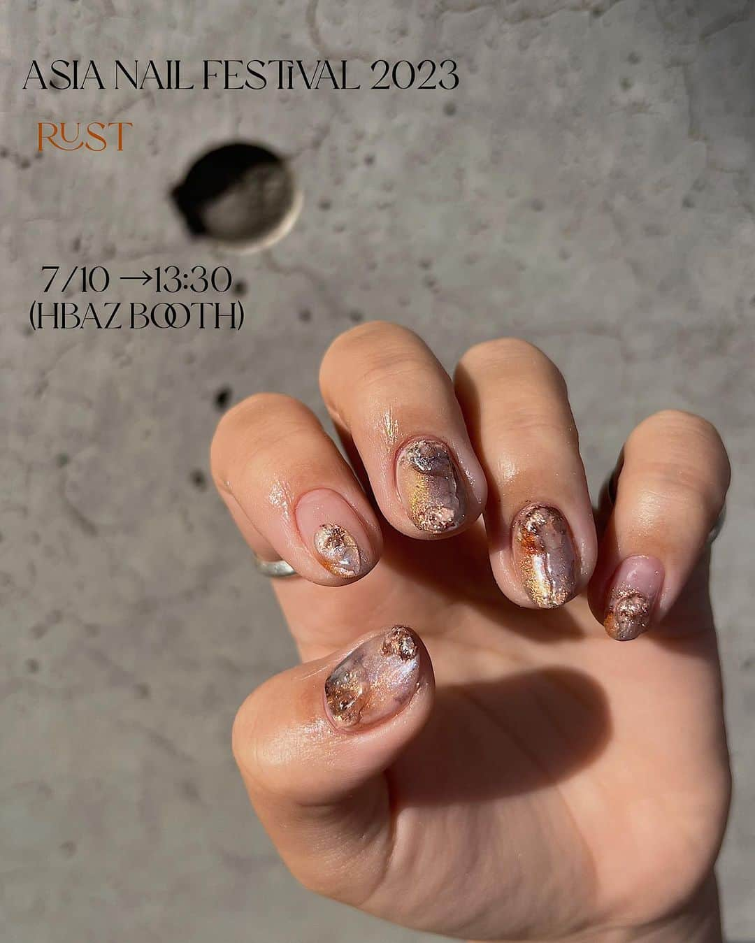 FanFanさんのインスタグラム写真 - (FanFanInstagram)「Asain Nail Festival 2023 Osaka (toysbyinity hbaz ブースにいます)  )  7/10  13:30〜 (Rust)」7月10日 9時22分 - fanfan_colorsnail