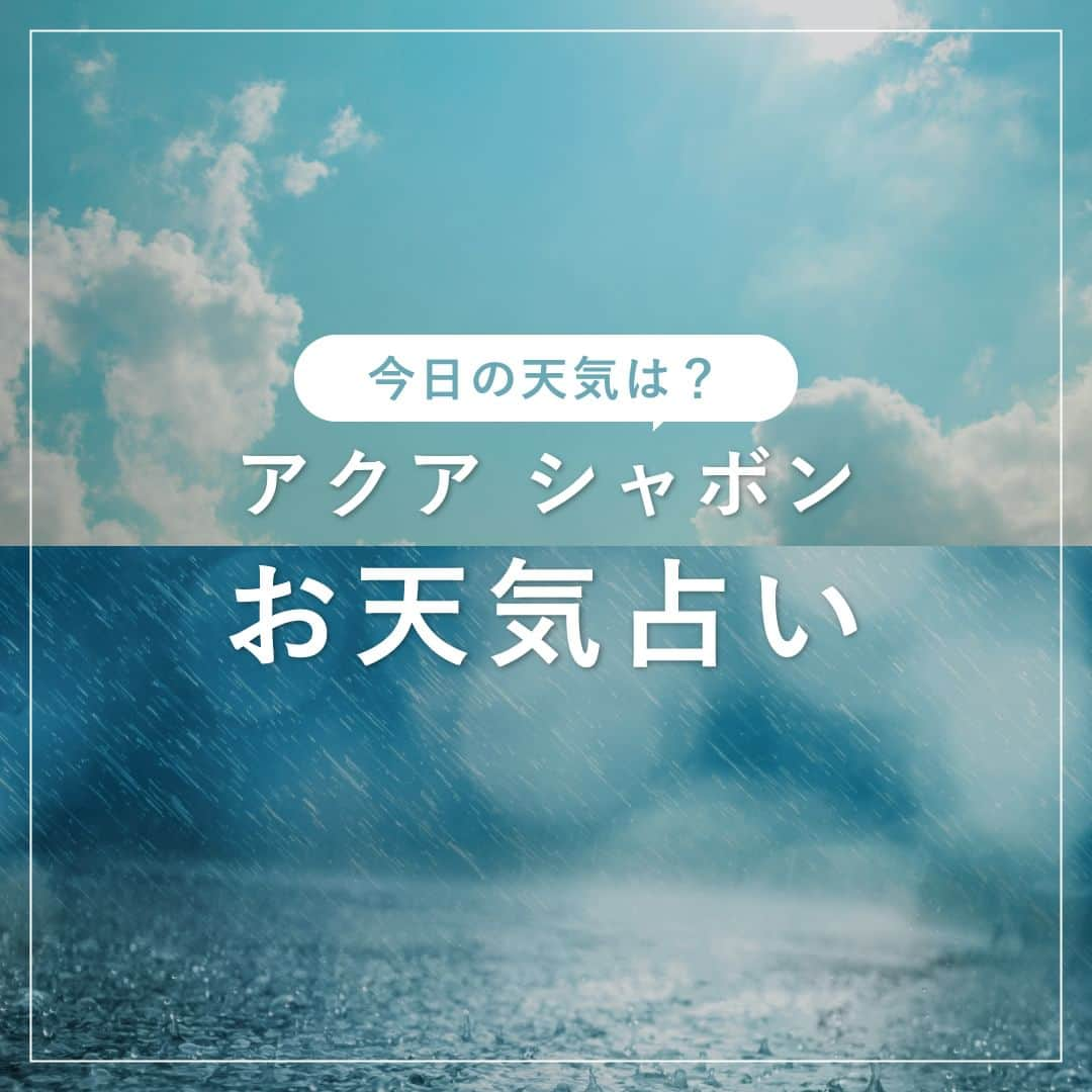 AQUASAVONさんのインスタグラム写真 - (AQUASAVONInstagram)「今日の天気は？アクア シャボンお天気占い☀️☂️  みなさんは晴れの日・雨の日どのように過ごしますか？👀 アクティブに過ごす人もいれば、おうちでゆっくり過ごす人も...💭  今回は、お天気別に楽しめる香りアイテムをご紹介✨ 天気や過ごし方で香りをチェンジして気分もリフレッシュしてみてください♪  ✅アクア シャボン ウォータリーシャンプーの香り オードトワレ 80mL / ¥2,750（税込） ✅アクア シャボン ヘアー&ボディミスト ウォータリーシャンプーの香り 135mL / ¥1,540（税込） ✅アクア シャボン リードディフューザー ウォータリーシャンプーの香り 190mL / ¥3,300（税込） ✅アクア シャボン ホワイトコットンの香り オードトワレ 80mL / ¥2,750（税込） ✅アクア シャボン ヘアー&ボディミスト ホワイトコットンの香り 135mL / ¥1,540（税込） ✅アクア シャボン リードディフューザー ホワイトコットンの香り 190mL / ¥3,300（税込）  参考になったらいいね♡や保存してみてくださいね♪ アクアシャボンでは、誰からも愛されるシャボンの香りで生活がより楽しくなる情報を発信中♪  その他、香水の付け方や人気の香り、 使い方などは公式アカウント @aquasavon.official からチェック👀✨  #AQUASAVON #アクアシャボン #ウォータリーシャンプーの香り #ホワイトコットンの香り #オードトワレ #香水 #フレグランス #ヘアアンドボディミスト #ヘアミスト #ボディミスト #リードディフューザー #ホームフレグランス #雨 #雨の日の過ごし方 #雨の日のお出かけ #晴れ #晴れの日 #晴れの日の過ごし方 #天気 #占い #気分転換 #柑橘系 #柑橘系の香り #マインドチェンジ #おうち時間 #お家時間 #お家時間の過ごし方 #好きなものに囲まれた暮らし #休日の過ごし方」7月10日 19時00分 - aquasavon.official