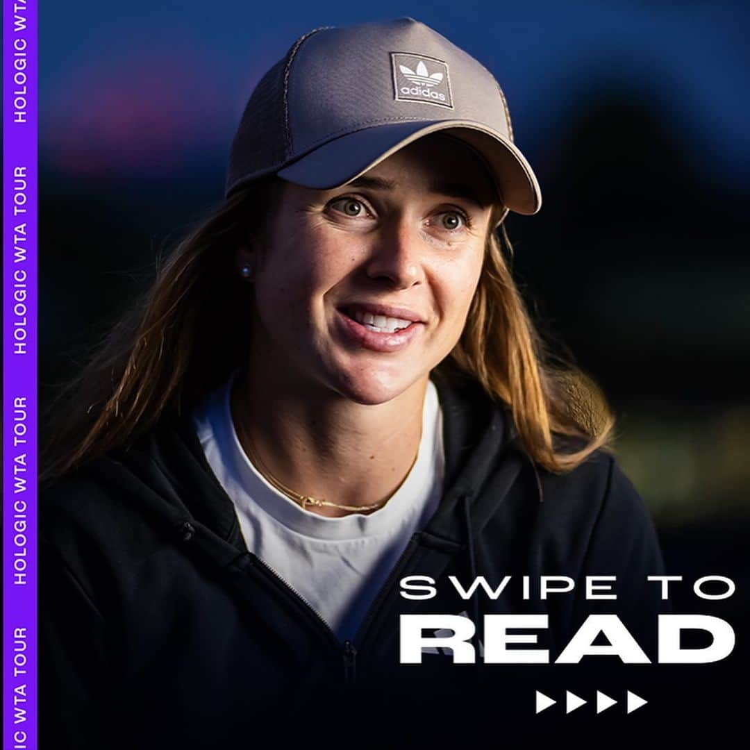 WTA（女子テニス協会）のインスタグラム：「You’re So Golden 🤩  @elisvitolina has an exciting time ahead!」