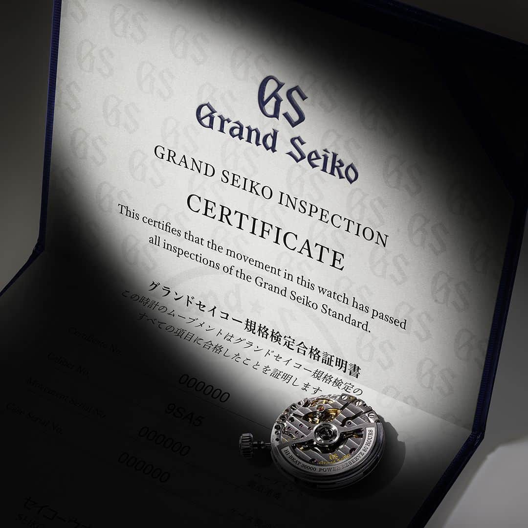 Grand Seikoのインスタグラム：「The 25th anniversary of the 9S mechanical calibers 25 years of innovation and evolution  Chapter 16: The Grand Seiko Standard. Always high and ever evolving.  For six years after Grand Seiko was created in 1960, each watch was tested, in-house, to the highest international “chronometer” standard. However, in 1966, a new, higher, standard was set and, from that day to this, every Grand Seiko mechanical watch has been tested to ensure that it meets the “Grand Seiko Standard”.  In 1998, the bar was raised again. With the introduction of the first 9S calibers, new levels of performance had been reached and so a new and even higher “Grand Seiko Standard” was set. Today, before it is cased, each 9S mechanical movement is assessed over the course of 17 days in six different positions that reflect real-life usage and at three very different temperatures, 8, 23 and 38 degrees Celsius.  In 2023 when the Caliber 9SC5 TENTAGRAPH was developed, a further refinement was made to the standard, specifically for chronographs. It requires that every chronograph movement is tested for an additional three days with the chronograph in continuous operation.  Since 1966, the “Grand Seiko Standard” has been a challenging target that every Grand Seiko mechanical watch must reach. Times change but Grand Seiko’s commitment to industry-leading standards never will.  #grandseiko #9Smechanical」