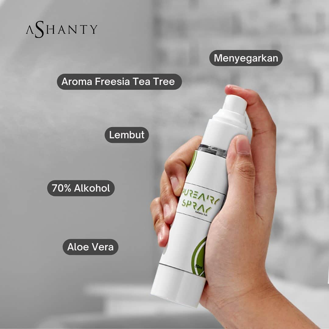 ASHANTY BEAUTY CREAM OFFICIALのインスタグラム：「Hi ladies, ini dia beberapa manfaat Pure Airy Handspray yang kaya sejuta manfaat😍   Walaupun pemerintah sudah mencabut kasus Covid-19, tetapi pencegahan selalu harus dilakukan ya! Pure Airy sangat cocok karna dapat mencegah bakteri di tangan serta bisa menjadi pengharum tangan kalian🤍  #ashantycosmetics #ashanty_ash #cosmetics #cosmetic #makeuptutorial #rekomendasimakeup #makeuplover #lokalmakeup #makeupnatural #makeuplooks」