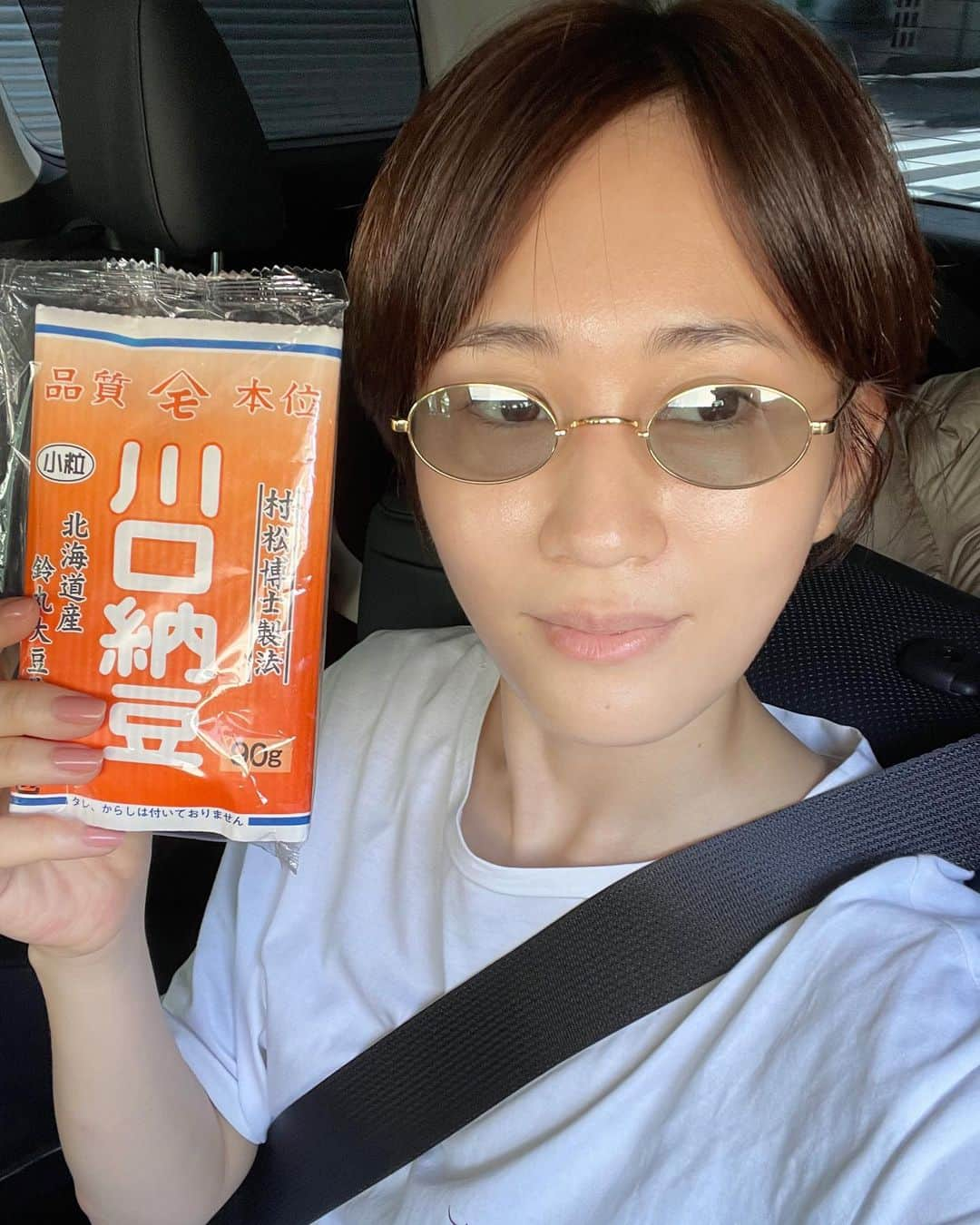 前田敦子のインスタグラム：「. ７月１０日だから高級納豆をお昼に食べたよ笑 32歳になりました✌︎」