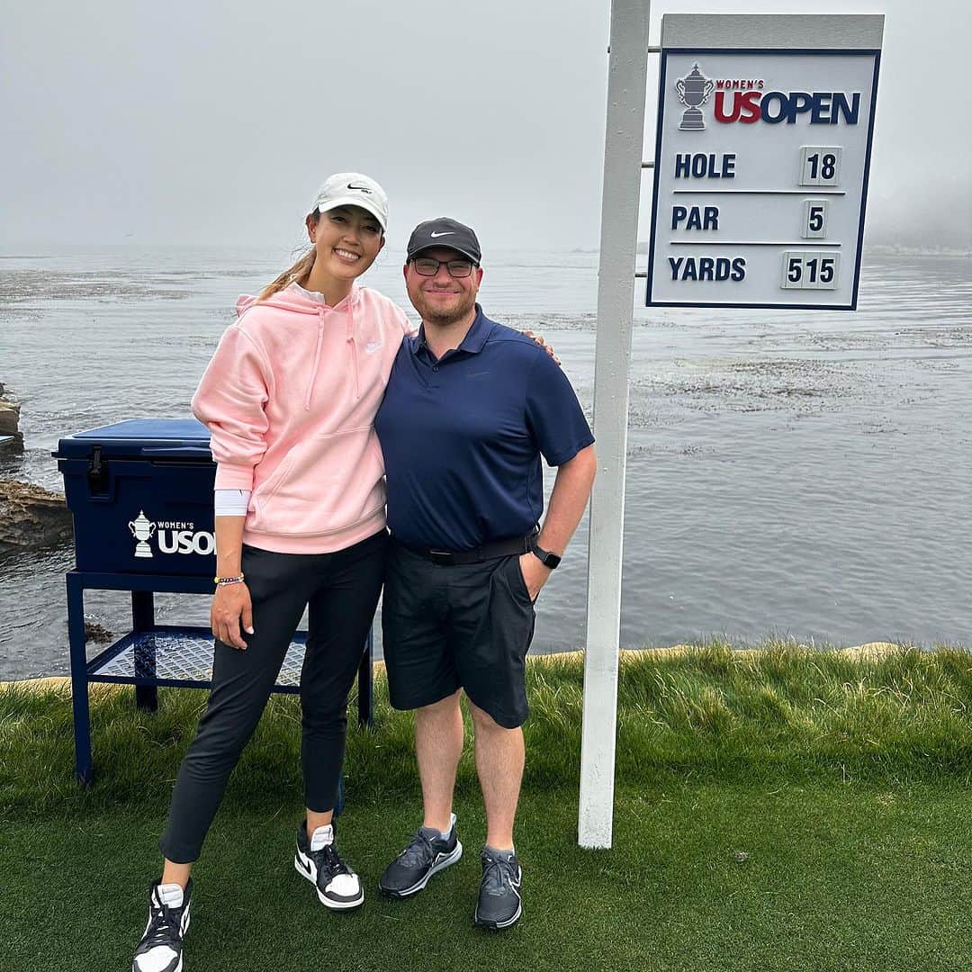 ミシェル・ウィーさんのインスタグラム写真 (ミシェル・ウィーInstagram)「Husband caddy appreciation