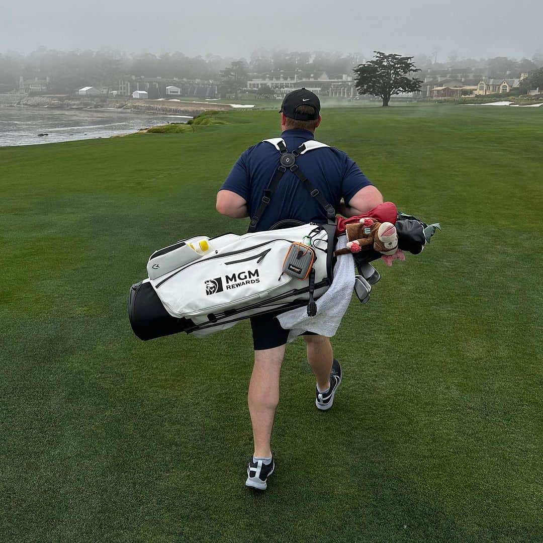 ミシェル・ウィーさんのインスタグラム写真 (ミシェル・ウィーInstagram)「Husband caddy appreciation